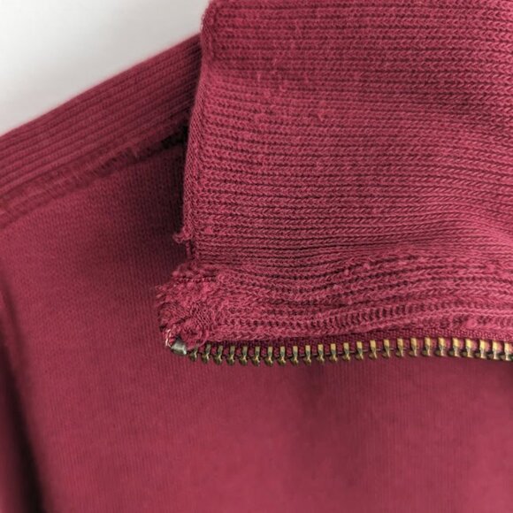 MARTIN + OSA Red Zip Neck Long Sleeve Sweatshirt - Picture 7 of 14